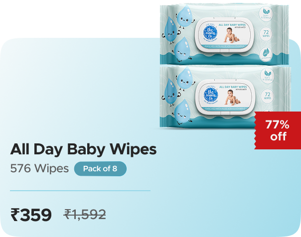The Moms Co All Day Baby Wipes - Pack of 8 — effecti