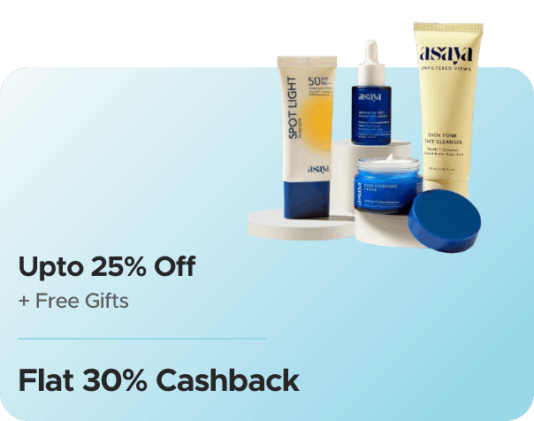 World of Asaya — Upto 25% Off + Free Gifts + Flat 30% CashKaro Cashback + Flat 30% Cashback