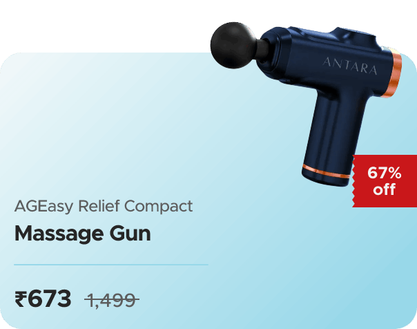 AGEasy AGEasy Relief Compact Massage Gun (Black — effective ₹673 (was ₹1499)