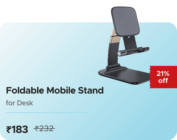 Zop Phone Holder for Table, Foldable Univers — effective ₹183 (was ₹232)