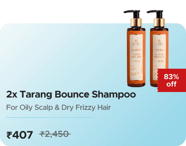 JiViSa Tarang Bounce Shampoo For Oily Scalp & D — 2X Pack, effective ₹407 (₹1/ml)