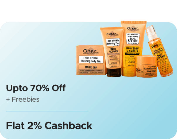 Ghar Soaps — Upto 70% Off Sitewide + Freebies + Flat 2% CashKaro Cashback + Flat 2% Cashback