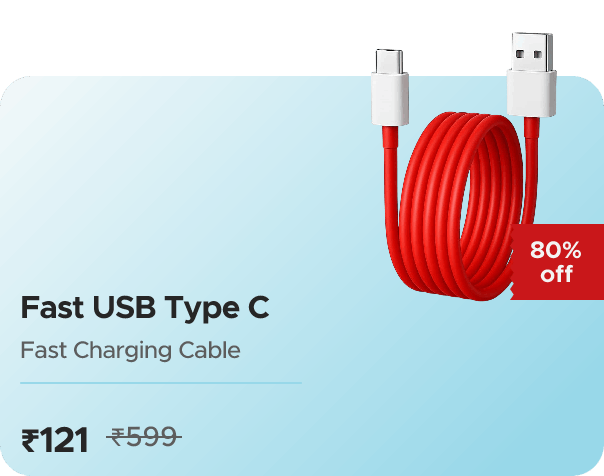 Hamara Mall UniBoss Original Fast USB Type C Data Sy — effective ₹121 (was ₹599)