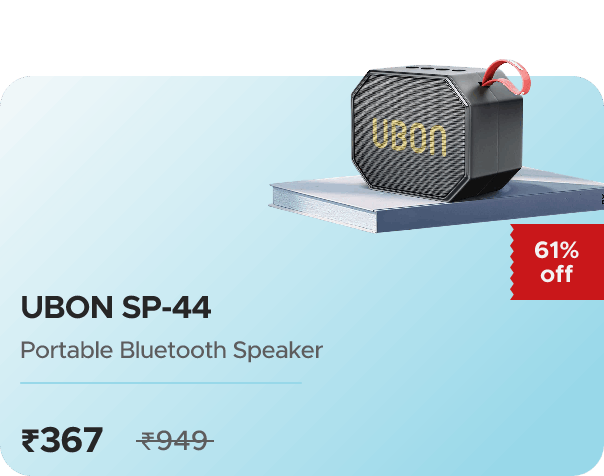 Zop UBON SP-44 Portable Bluetooth Speaker — effective ₹367 (was ₹949)