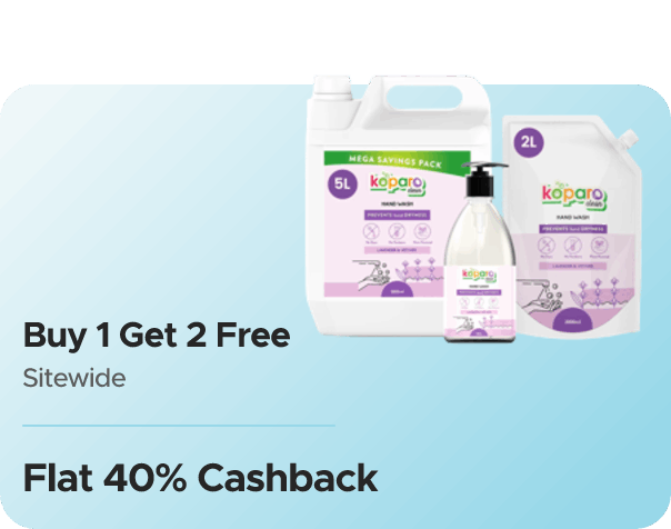 Koparo Clean — Buy 1 Get 2 Free + Flat 40% CashKaro Cashback + Flat 40% Cashback