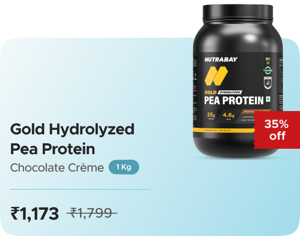 Nutrabay Nutrabay Gold Hydrolyzed Pea Protein — effective ₹1173 (was ₹1799)